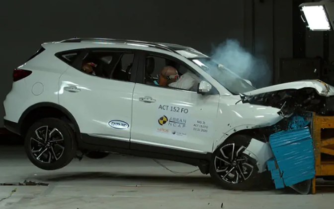 5 starts for MG ZS Petrol in Crash test. May come up with ADAS In India